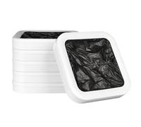 6 Pack Bagues automatiques de poubelles de Recharge, Distributeur de Sac d'ordures Facile pour la Poubelle de Cuisine Intelligente, détient jusqu'à 150 Sacs, Solution de Gestion des déchets résistant