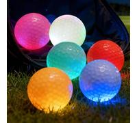 6 Pack Balle De Golf Lumineuse, Balles De Golf Phosphorescentes, Balles De Golfs Lumineuses À Led Avec 6 Couleurs, Balle De Golfs Fluorescentes Multicolores Pour L'entraînement Et La Longue Distance