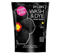 (6-PACK, Black) - 6 X Dylon Wash & Dye Black Machine Dye Fabric Large 350G