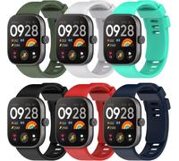 6 Pack Bracelet Montre Sport Compatible Avec Xiaomi Redmi Watch 5/4/Mi Band 8 Pro/9 Pro, En Silicone Soft Pour Redmi Watch 5/4,Femme Et Homme[MON9261476]