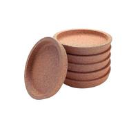 6 Pack Cork Coasters, 4 Inch Absorbent Heat Resistant Round Cork Coasters for Most Kind of Mugs in
