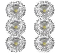 6 Pack Crystal LED Downlight 5W Round Recessed Ceiling Light Baffle Trim LED Decorative Colorful Spotlight Eyeball Retrofit Spotlight Panel LightA-Colorful,B-White Light