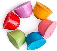 6 Pack De Cápsulas De Café Reutilizables Para Máquinas Dolce Gusto,Filtros De Café Recargables,Compatibles Con Cápsulas Dolce Gusto