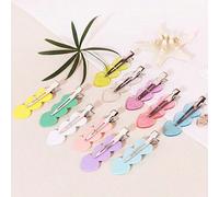 6 pack de pinces à cheveux en silicone sans couture - Pinces crocodile à prise invisible sans marque ni pli. Accessoires pour femmes, accessoires capillaires, outils capillaires, accessoires de beauté