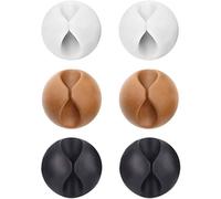 6 Pack Durable Cable Clips, Multi-Function Cable Holder for Mobile Phones, Laptops, Computers, etc