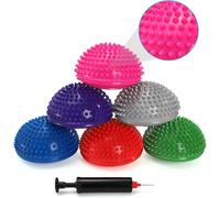 6 Pack Inflatable Yoga Balls Pvc Balance Ball For Workout,Fitness,Massage Point