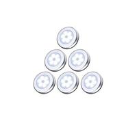 Veilleuses Amir (6 pack) lampe détecteur de mouvement, lampe de placard, lampes led à détecteur, alimenté par batterie (non inclus), pour escalier, armoires,