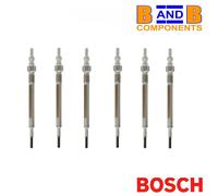 6 PACK LR013275 GLOW PLUGS BOSCH 0250603004 RANGE ROVER JAGUAR 3.0 TDV6 SDV6