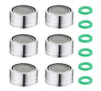 6-Pack M24 Filetage Externe Mousseur Robinet Avec Filtre Eau Robinet En Acier Inoxydable, Anti-Calcaire Économiseur D'eau, Pour Embout Robinet Cuisine Mousseur Robinet Cuisine