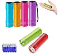 6 Pack Mini Aluminum Led Flashlights for Kids Cheap Flashlights Camping Power Outage Night Reading Gift for Christmas