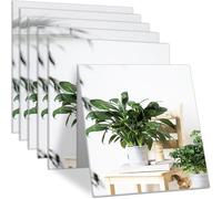 6 Pack Mirror Wall Sticker Glass For Closet, Gym, Bathroom, 30 X 30 Cm, Wall Mirror For Living Room, Bedroom, Bathroom