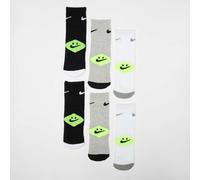 6 PACK - NHN NIKE SMILEY CREW grey heather gris 5Y-7Y