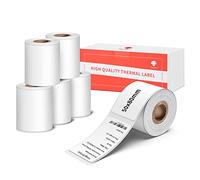 6 Pack-Phomemo M120/M110/M220/M200 Étiquettes Autocollantes Thermiques 50x80mm Pour Imprimante, Code-Barres, Adresse, Vêtements