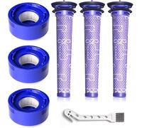 6 Pack pour Filtres de Rechange Aspirateur pour Dyson V8 V7 Absolute Animal Motorhead, 3 Post-filtres HEPA, 3 pré-filtres, pièce de Rechange,Remplace les Pièces # 965661-01 et 967478-01
