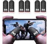 6 Pack Pubg Mobile Phone Game Sleeve Finger,Anti-Transpiration Respirant Finger Manches Écran Tactile Tir Et Visée Sensibles - Gaming Sleeve Fingers[Z626]