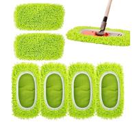 6 Pack Replacement Pads - Reusable Microfiber Cloths | Machine Washable Wet & Dry Cleaning Pads For Hardwood, Laminate & Tile | Floor Refills For Living Room & Kitchen