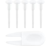 6 Pack Replacement Yoga Ball Caps & Cap Puller For Pilates Ball,Large Air Stopper For Yoga Ball,Valve Tips For Exercises