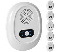 6 Pack Répulsif Ultrason Anti-Rongeurs Insectes, Répulsif à Ultrason Antiparasitaire, Intérieur Prise Anti Moustique pour Souris, Moustiques, Cafards, Rats, Fourmis, Araignées