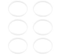 6 Pack Rubber Gaskets Replacement Seal White O-Ring for Ninja Juicer Blender Cups Replacement Parts Seals BL770 Small