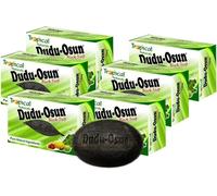 6 Pack Savon Noir Africain Dudu Osun 150g Peau Acné Eczéma Neuf