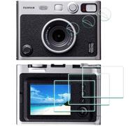[6 Pack] Screen Protector for Fujifilm Instax Mini EVO Fuji LCD Instant Camera + PET Flim Lens [6 Pack] 9H Hardness Tempered Glass Anti-Scratch,Anti-Bubble