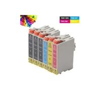 6 Pack (T0611, T0612, T0613, T0614) Cartouches d'encre Compatible avec Epson Stylus DX3800 DX3850 DX4850
