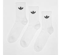6 PACK - Trefoil Cushion Crew Socks blanc 40-42