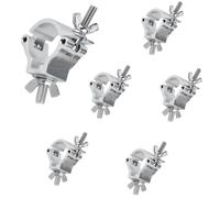 6 Pack Truss Clamp Crochet De Fixation,Crochet Lumière dj Clamps 25-30mm | Crochet Fixation Jeux de Lumiere,Pince Fixation éclairage,Pour Projecteurs,l'Éclairage De Scène,Accessoires d'Éclairage Fête