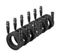 6 Pack XLR Cable Balanced Microphone Cable 3Pin XLR Male to Female Mic Speaker Cable for Mixer, Speaker Systems