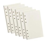 6 Packs A5 Recharge Papier 360 Feuilles Papier de Recharges en Pointillé 6 Trous Sans Agent Fluorescent Portable et Facile à Utiliser pour Agenda A5, Bullet Journal, Carnet de Notes et Croquis