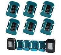 6 Packs de Supports de Porte-Batterie QUPERR, Support de Porte-Batterie Compatible avec la Batterie de l'outil au Lithium-ION Makita 18v BL1860 BL1850 BL1840 BL1830 BL1820 BL1815N