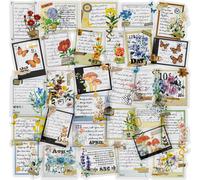 6 Packs Fleur Autocollant Plante Scrapbook Autocollant Bouquet Autocollant Timbre Autocollant Décoratif Planificateur Autocollant Floral Autocollant Journal Autocollant Pour Carterie Journal (Anna)