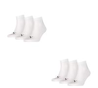 6 Paire Puma Unisexe Chaussettes de Quart Baskets Gr. 35 - 49 pour Femme Homme