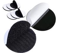 6 Paires 100mm Autocollantes Crochets Et Boucles Rond Pastille Adhésif Collant Point Monnaies Arrière Pour Travaux De Maison,Bricolage,Travaux Manuels