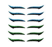 6 Paires Autocollants Eyeliner, œil de Chat instantané avec Divers Conceptions, Matériau Plastique pour une Application de Maquillage Rapide, Poids 12g, pour les Yeux Adhésifs