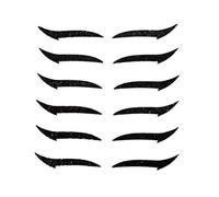 6 Paires Autocollants Eyeliner, œil de Chat instantané avec Divers Conceptions, Matériau Plastique pour une Application de Maquillage Rapide, Poids 12g, pour les Yeux Adhésifs