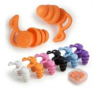 6 Paires bouchon oreille piscine,imperméables et réutilisables,bouchons d'oreilles de natation pour adultes en silicone pour la natation,douche,surf,plongée