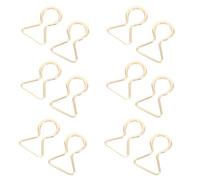 6 Paires Boucle de Ceinture en Alliage, Style Simple et Polyvalent | Manteau et Doudoune, Usage DIY Vêtement, Finition Or, Accessoire Robuste et Mode