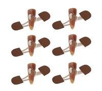 6 Paires Bouton de Manteau Bouton à Bascule Bouton Enfant pour DIY Artisanat PU Cuir + Alliage - 7.2cm