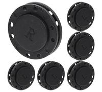 6 Paires Boutons Magnétiques Ronds Noirs 26mm, Couture Facile | Nylon et Aimant, Fermeture Réutilisable, Design Discret, pour Manteau, Portefeuille, Décoration Maison