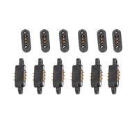 6 Paires de Connecteurs MagnéTiques à Broches Pogo à Ressort 3 Positions Aimants Pas 2,3 Mm Trous Traversants Sonde Mâle Femelle