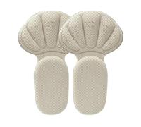 6 paires de coussinets talon Double couche Anti-usure et antidérapants, transformés en petite semelle intérieure, doux, respirant Anti-chute, coussin talons Pour Hommes et Femmes(6pair-beige)