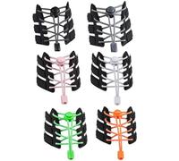 6 Paires de Lacets Élastiques Autobloquants 120cm,Lacets de Chaussures sans Nœud pour Baskets/Sport,Enfants/Adultes/Personnes Âgées,Lacet Élastiques Résistants pour Course à Pied et Usage Quotidien