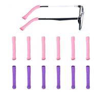 6 Paires De Protège-Branches De Lunettes, Étuis À Lunettes Tricotés, Étuis À Lunettes Anti-Chute, Coussinets D'Oreille Pour Lunettes Antidérapants, Accessoires Anti-Chute Pour Lunettes