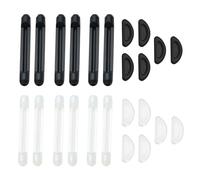 6 Paires De Verres Couvre-Jambes, 6 Paires De Verres À Nez, Verres Non Glisser Les Plaquettes À Nez, Les Verres Doux Et Confortables Kit Anti-Glissement.