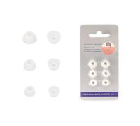 6 Paires d'Embouts en Silicone pour Redmi Buds 6 Play - Embouts de Remplacement Taille S/M/L - Coussinets d'oreille Doux et Confortables avec Isolation Phonique - Embouts Premium (Blanc)