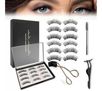6 Paires Faux Cils Magnetique Faux Cils Magnetique Naturel Faux Cils Magnetique Aimant Faux Cils Aimantés Magnetic Eyelashes Cils Magnetique Naturel 3D Eyelashes Magnétiques Naturel