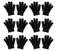 6 Paires Gants Enfant Hiver, Gants en Tricot Extensibles Mitaines d'Hiver Enfant, en Pleins Doigts, d'Hiver pour Bébé Filles Garçons, Mitaines pour garçons ou Filles pour Sports de Plein air, Cyclisme