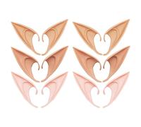6 Paires Oreilles D’elfe Amovibles Cosplay, Latex, Décoratives | Accessoire de Déguisement, Résistantes à L’usure et Faciles à Porter, pour Fête Costumée et Jeu