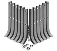 6 paires outils de fraises type bineur universels Ø360 mm L.230 mm + boulons